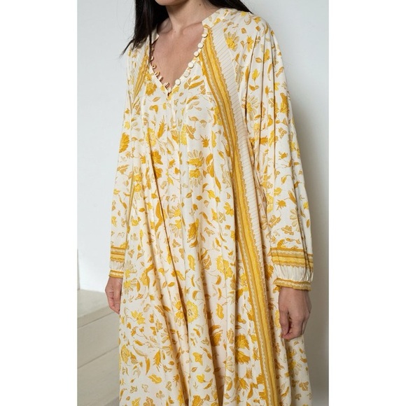 Natalie Martin Fiore Maxi Dress - Wildflower Saffron - Picture 3 of 5